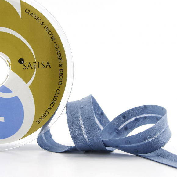 Косая бейка хлопок, 20 мм, 20 м, цвет 95, цвет морской волны