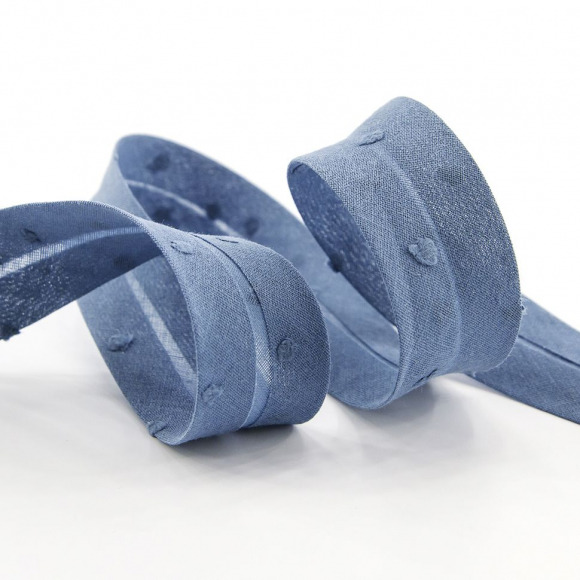 Косая бейка хлопок, 20 мм, 20 м, цвет 95, цвет морской волны