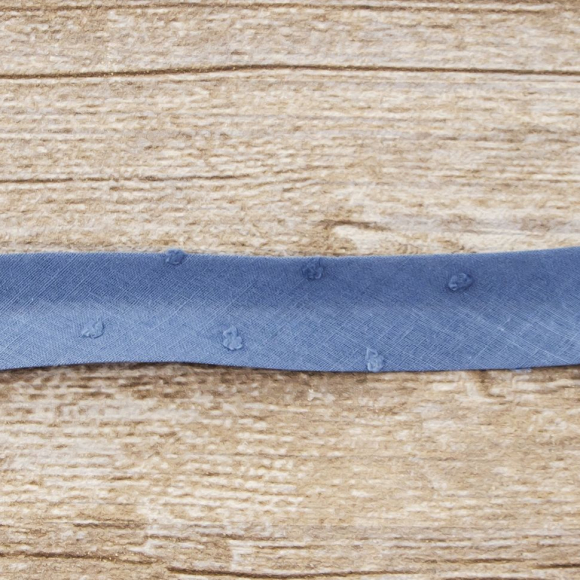 Косая бейка хлопок, 20 мм, 20 м, цвет 95, цвет морской волны