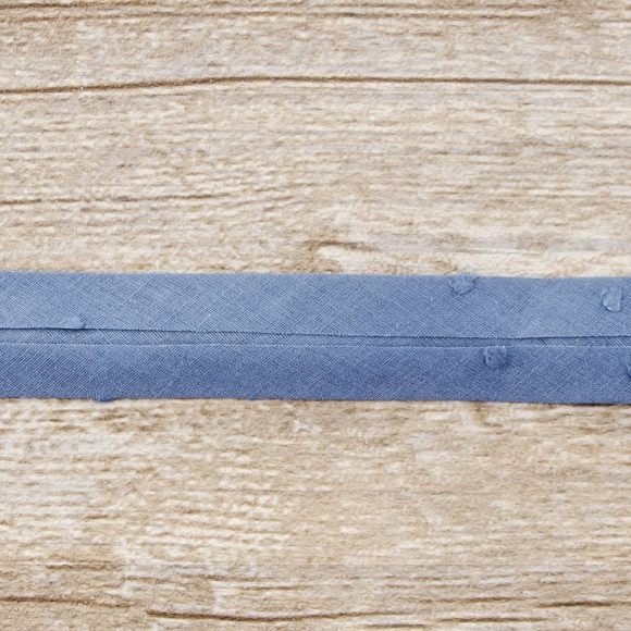 Косая бейка хлопок, 20 мм, 20 м, цвет 95, цвет морской волны