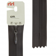 30662_Молния потайная неразъемная, Т3, 18 см, цвет 2127, асфальтовый