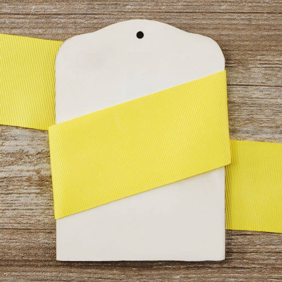 Лента репсовая SAFISA, 50 мм, 25 м, цвет 09 желтый светлый