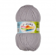 Пряжа ALPINA ALPACA TRENZA (90% альпака, 10% полиамид) 4х50г/150м цв.04 св.серый