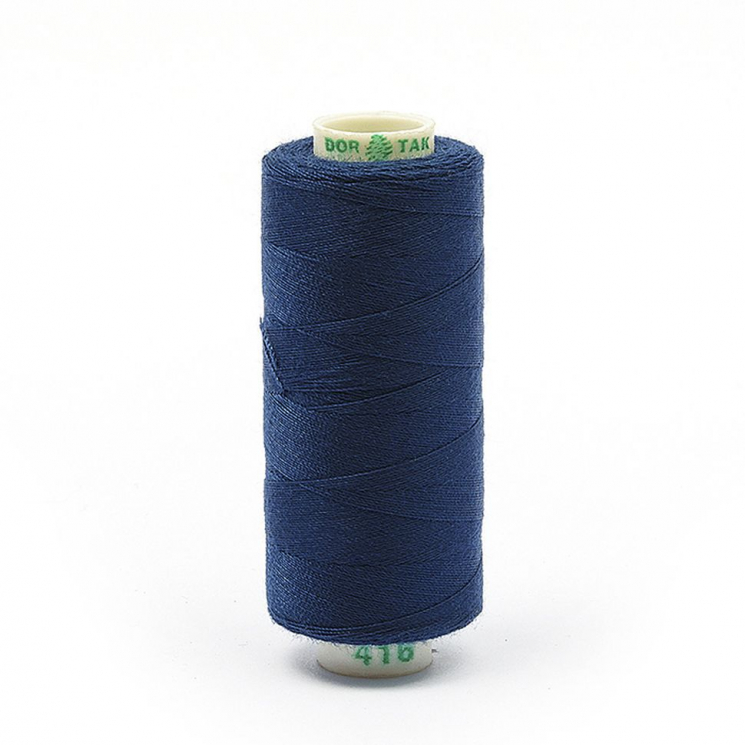 Нитки Dor Tak бытовые 40/2 полиэстер 366м цв.416 синий