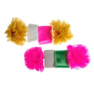 Набор капроновых бантов Маленькая принцесса 2 банта + 2 ленты по 2м арт.с3485г17