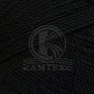 Пряжа для вязания КАМТ Белорусская (50% шерсть, 50% акрил) 5х100г/300м цв.003 черный