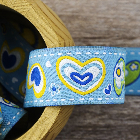 Лента жаккард SAFISA, 25 мм, 15 м, цвет 02