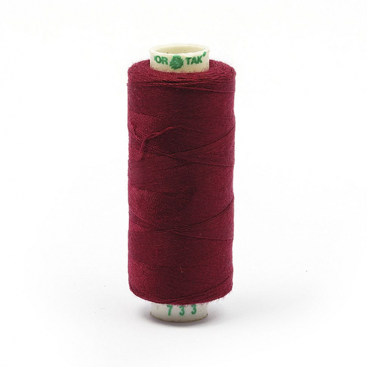 Нитки Dor Tak бытовые 40/2 полиэстер 366м цв.733 бордовый