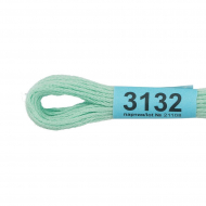 Нитки для вышивания Gamma мулине (3071-3172) 100% хлопок 24 x 8 м цв.3132 св.св.бирюзовый