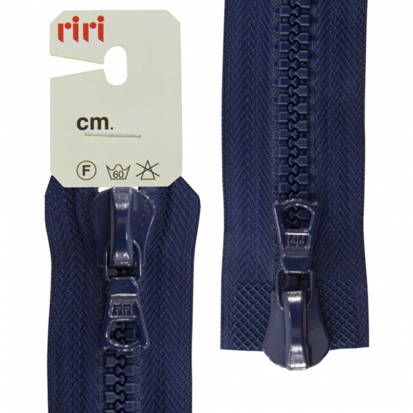 30645_Молния riri тракторная разъёмная 2 замка, 8 мм, 85 cм, цвет 2626, кобальт синий