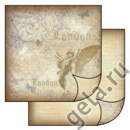 38415_Бумага двухсторонняя для скрапбукинга "Лондон"