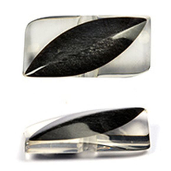 Пуговицы пластик TBY Y240 цв.008 черный 48L-32мм, на ножке, 144 шт