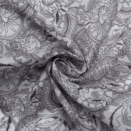 Ткань Батист 70 г/м? 100% хлопок шир.145 см арт.Р.32709.01 цв.01 серый рул.25м