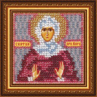 Рисунок на ткани ВЫШИВАЛЬНАЯ МОЗАИКА арт. 4076 Икона Св.Кира 6,5х6,5 см