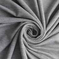 Ткань Трикотаж вискозный 270 г/м? 95% вискоза, 5% спандекс шир.150 см арт.Р.15164.02 цв.02 серый рул.25м