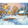 161515_Картина стразами "Зимний домик у реки"