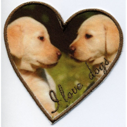 83848_Термоаппликация HKM "I love dogs"
