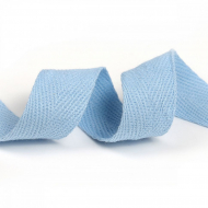 Тесьма киперная 20 мм хлопок 2,5г/см арт.TBY.CT20351 цв.S351 голубой уп.50м Тесьма киперная 20 мм хлопок 2,5г/см арт.TBY.CT20351 цв.S351 голубой уп.50м