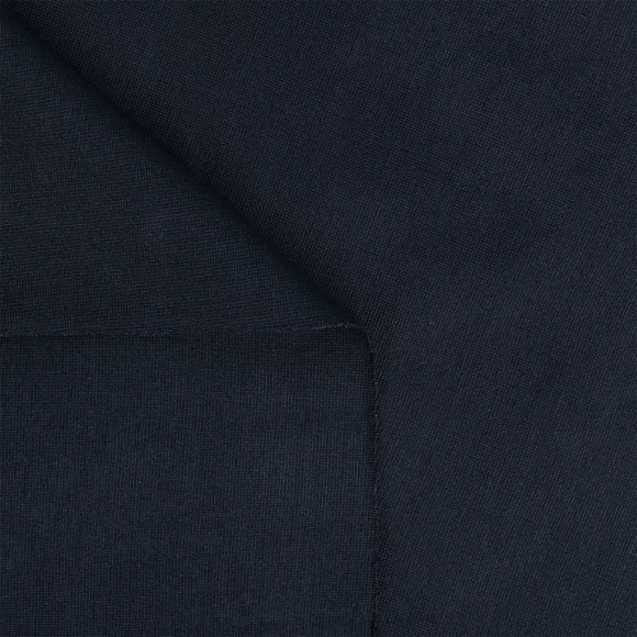 Ткань Джерси 350 г/м? 60% вискоза, 35% полиэстер, 5% спандекс шир.155 см арт.TBY.Jrs.350.20 цв.20 т.синий уп.5м