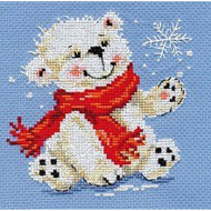 Набор для вышивания АЛИСА арт.0-53 Белый Медвежонок 12х13 см Набор для вышивания АЛИСА арт.0-53 Белый Медвежонок 12х13 см