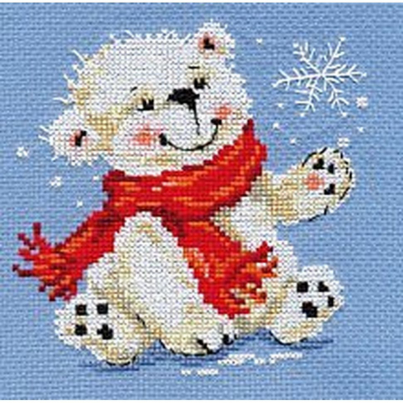 Набор для вышивания АЛИСА арт.0-53 Белый Медвежонок 12х13 см