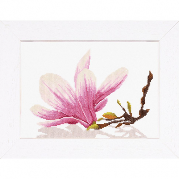 Набор для вышивания LANARTE арт.PN-0008162 Magnolia Twig With Flower 30х20 см Набор для вышивания LANARTE арт.PN-0008162 Magnolia Twig With Flower 30х20 см