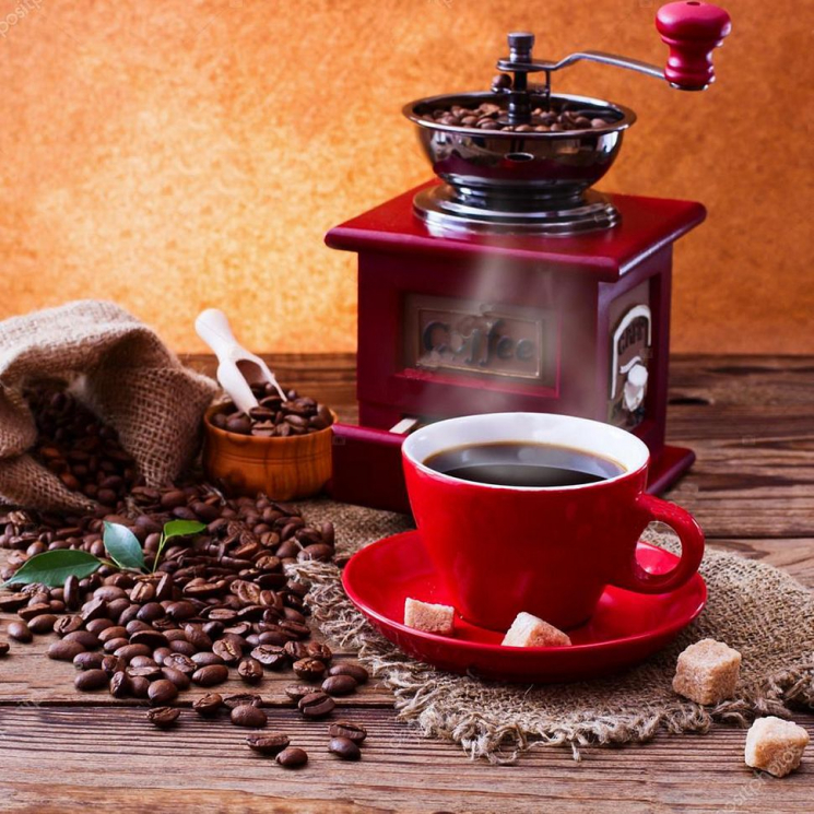 Картины мозаикой Molly арт.KM0688 Кофейный аромат (28 цветов) 30х30 см