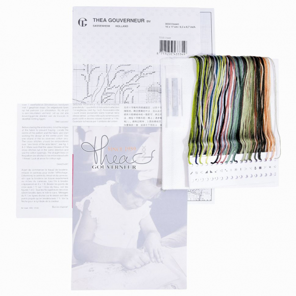 38975_Набор для вышивания "Лов рыбы", канва лён 36 ct