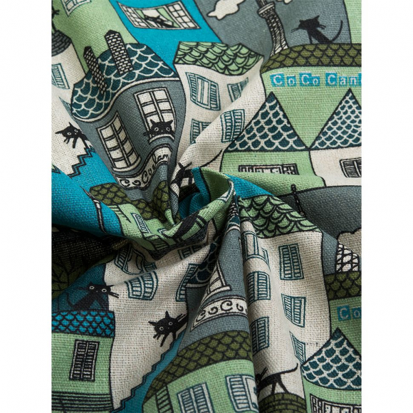 Ткань Лен, арт.TBY-DJ-05, 140г/м?, 30% лен 70% хлопок, шир.150см, рул.20м