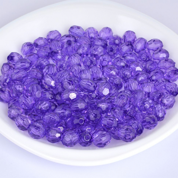 Бусины акриловые MAGIC HOBBY арт.MG.3242-07 цв.07 фиолетовый ?12мм уп.50г