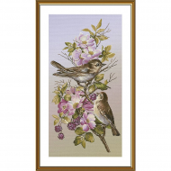 Набор для вышивания мулине НОВА СЛОБОДА арт.СР6247 Почирикаем? 28х55 см