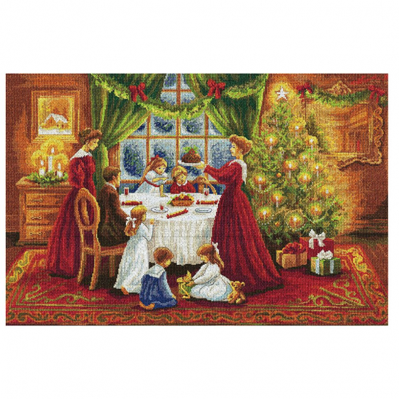Набор для вышивания мулине НИТЕКС арт.0092 Рождество 72,5х48 см