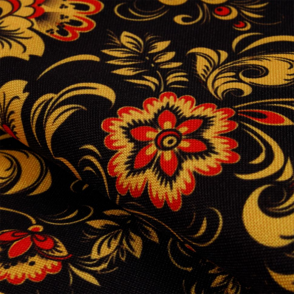 Ткань Габардин 140 г/м? 100% полиэстер шир.155 см арт.T.4000.02 цв.черный уп.3м