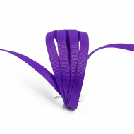 Лента Ideal репсовая в рубчик шир.6мм цв. 465 тепл.фиолетовый уп.27,42м