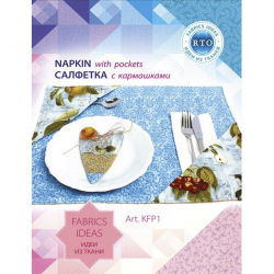 Набор для изготовления текстильной игрушки KFP1 "Салфетка голубая с сердечком"