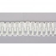 Лента шторная 60мм сборка шахматка арт.П-705К цв.белый уп.50м