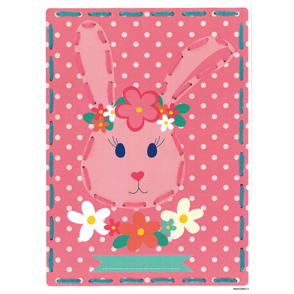 96591_Набор для вышивания "Кролики" на перфорированной бумаге