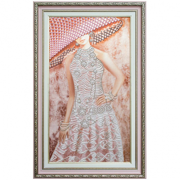 Набор для вышивания бисером НОВА СЛОБОДА арт.ДК2100 Ажур 25х46 см