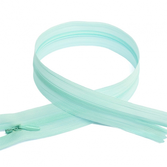 Молния MaxZipper пласт. потайная №3 20см н/р цв.F250 мятный уп.50шт