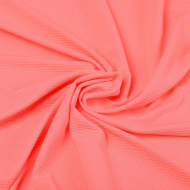 Ткань трикот. Бифлекс жатка арт.ODJ-240-11 240г/м? 86% нейлон 14% спандекс шир.150см цв.11 неон караловый уп.50м