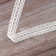 157209_Мерсеризованное хлопковое кружево, 26 мм, белый