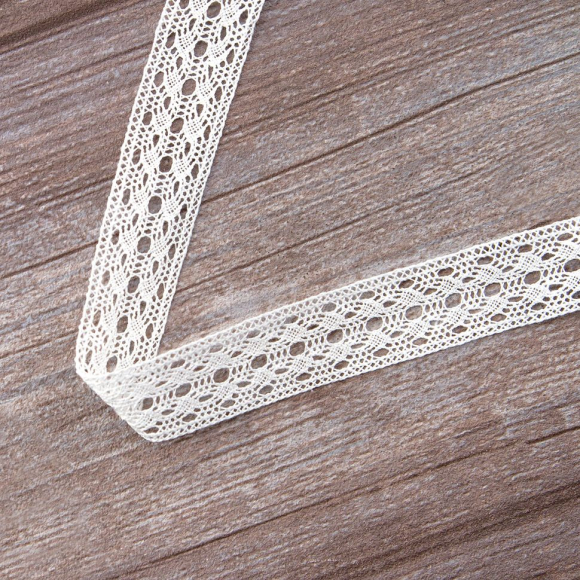 157209_Мерсеризованное хлопковое кружево, 26 мм, белый 157209_Мерсеризованное хлопковое кружево, 26 мм, белый