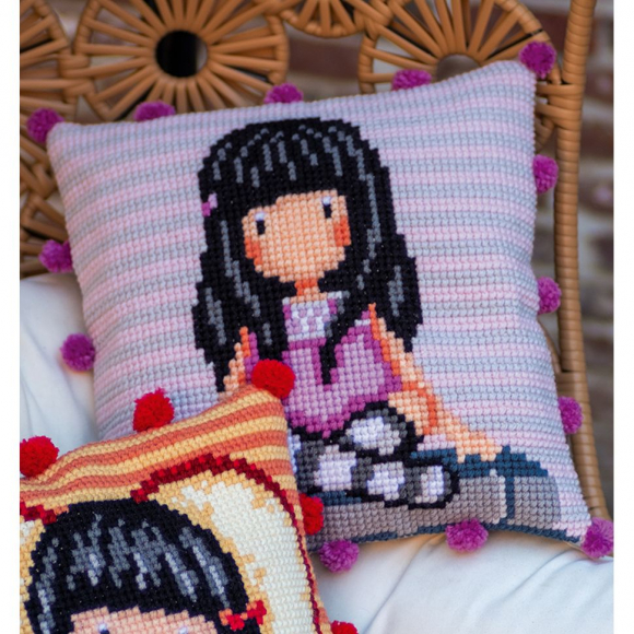 174078_Набор для вышивания подушки "GORJUSS. Слова"