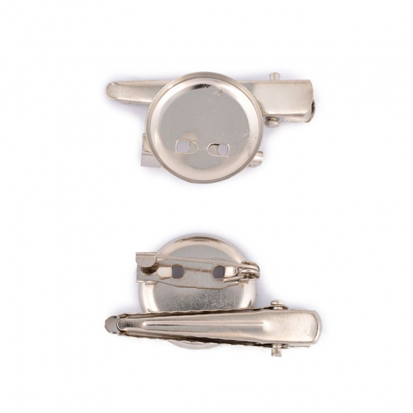 Заготовка для броши Универсальная арт.SL.UN 2,5 см цв.никель уп.50 шт Заготовка для броши Универсальная арт.SL.UN 2,5 см цв.никель уп.50 шт