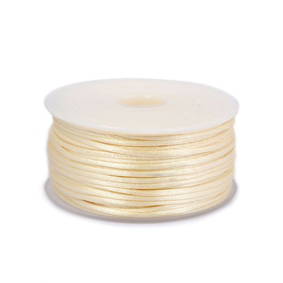 Шнур TBY атласный круглый 2мм цв.3008 бл.песочный уп.50м