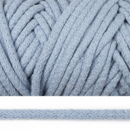 Шнур круглый х/б 08мм с наполнителем цв.2106 голубой уп.50м