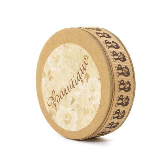 85513_Лента репсовая на картонной катушке "Обезьянки" 85513_Лента репсовая на картонной катушке "Обезьянки"