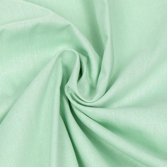 Ткань бязь гладкокрашен.120г/м шир.220см 100%хлопок цв.мята уп.10м