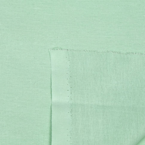 Ткань бязь гладкокрашен.120г/м шир.220см 100%хлопок цв.мята уп.10м