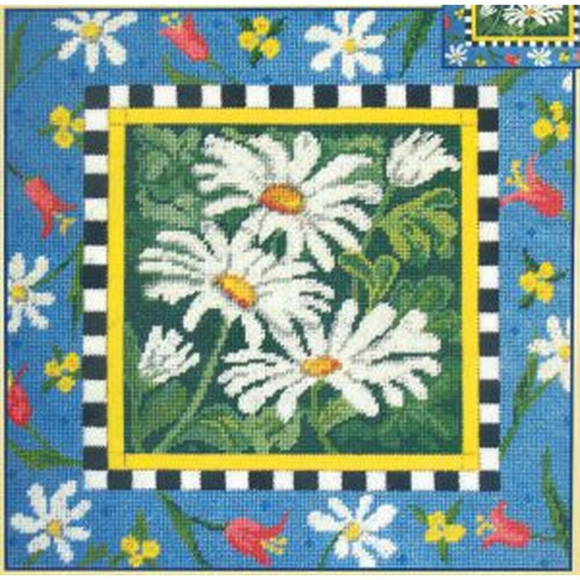 Набор для вышивания подушки CANDAMAR DESIGNS арт.30950 Маргаритки 30,5х30,5 см